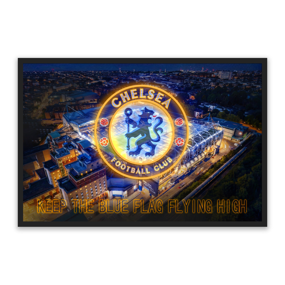 Chelsea FC – LED paveikslas, Stamford Bridge ir klubo ženklas