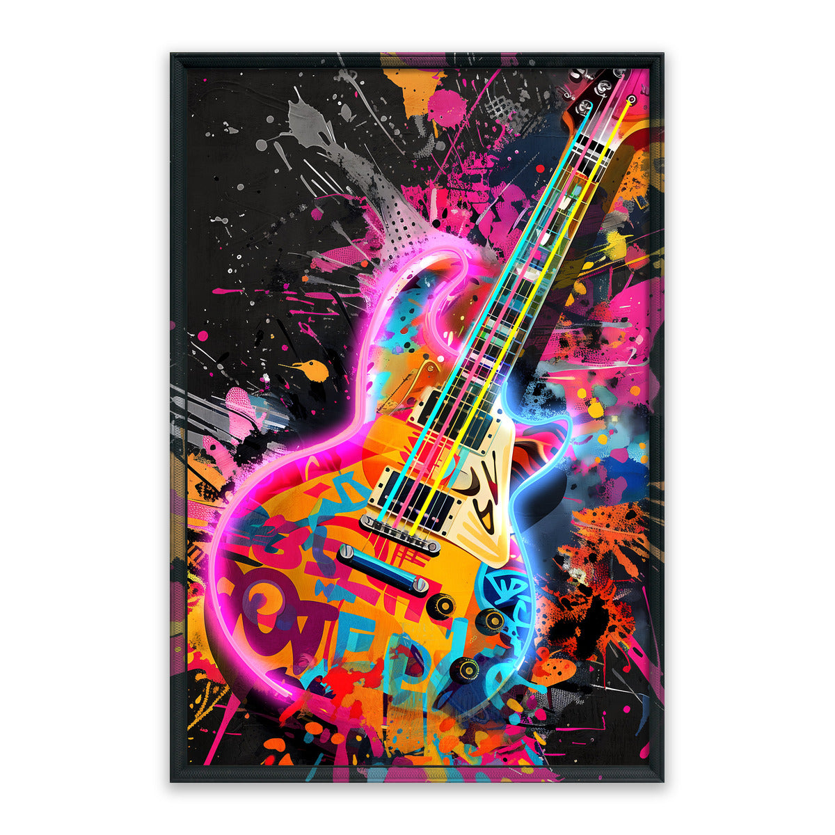 Electric Rhythm – LED paveikslas, elektrinė gitara