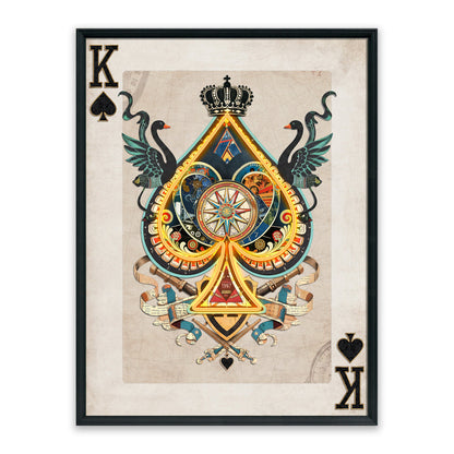 King of Spades – LED paveikslas, pikų karalius