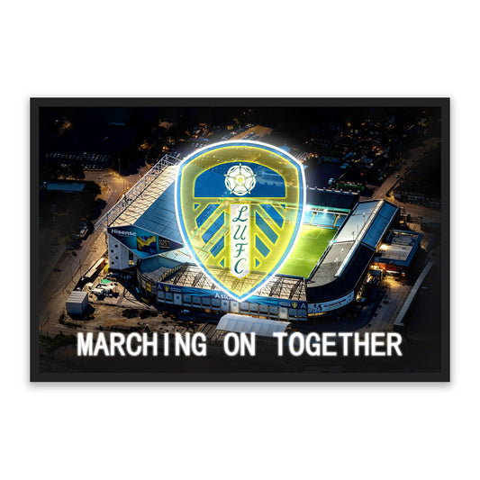 Leeds United – LED paveikslas, Elland Road ir klubo ženklas