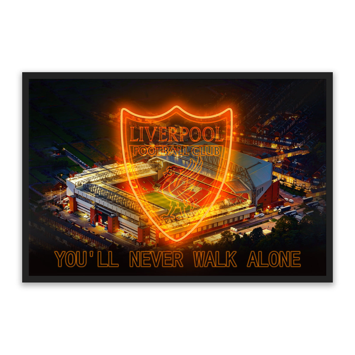 Liverpool FC – LED paveikslas, Anfield ir klubo ženklas