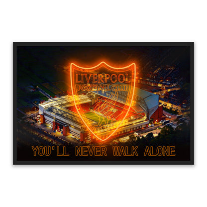 Liverpool FC – LED paveikslas, Anfield ir klubo ženklas