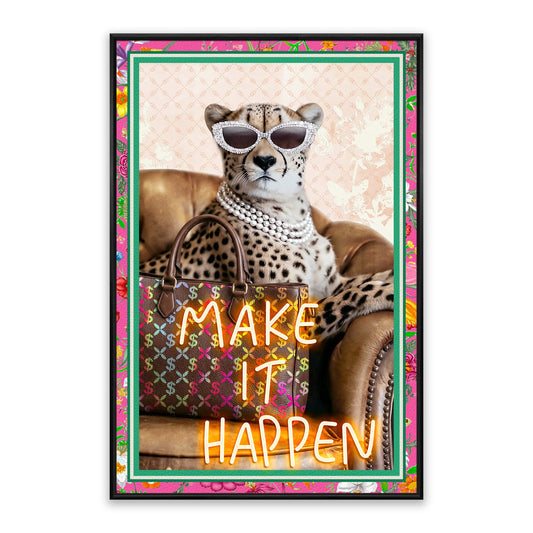 Make It Happen – LED paveikslas, gepardas su akiniais