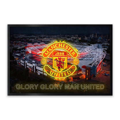 Manchester United – LED paveikslas, Old Trafford ir klubo ženklas