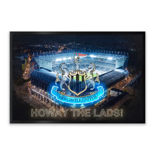 Newcastle United – LED paveikslas, St James’ Park ir klubo ženklas