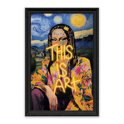 This Is Art – LED paveikslas, pop-art Mona Liza
