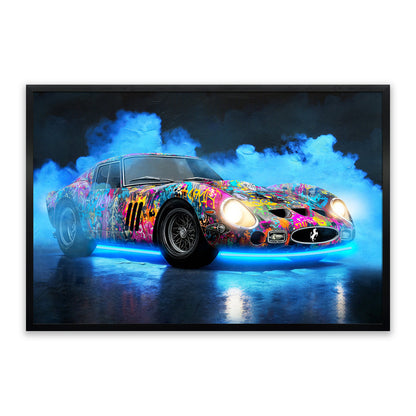 Urban Racing Legend – LED paveikslas, grafiti lenktyninis automobilis