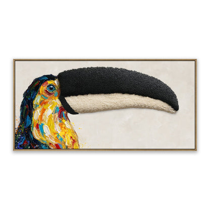 Vibrant Toucan – 3D paveikslas, tukanas su dideliu snapu