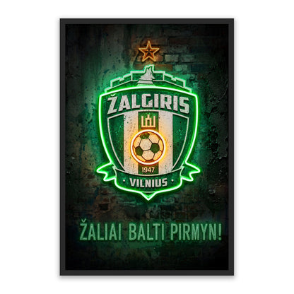 Žalgiris Vilnius – LED paveikslas, futbolo klubo ženklas